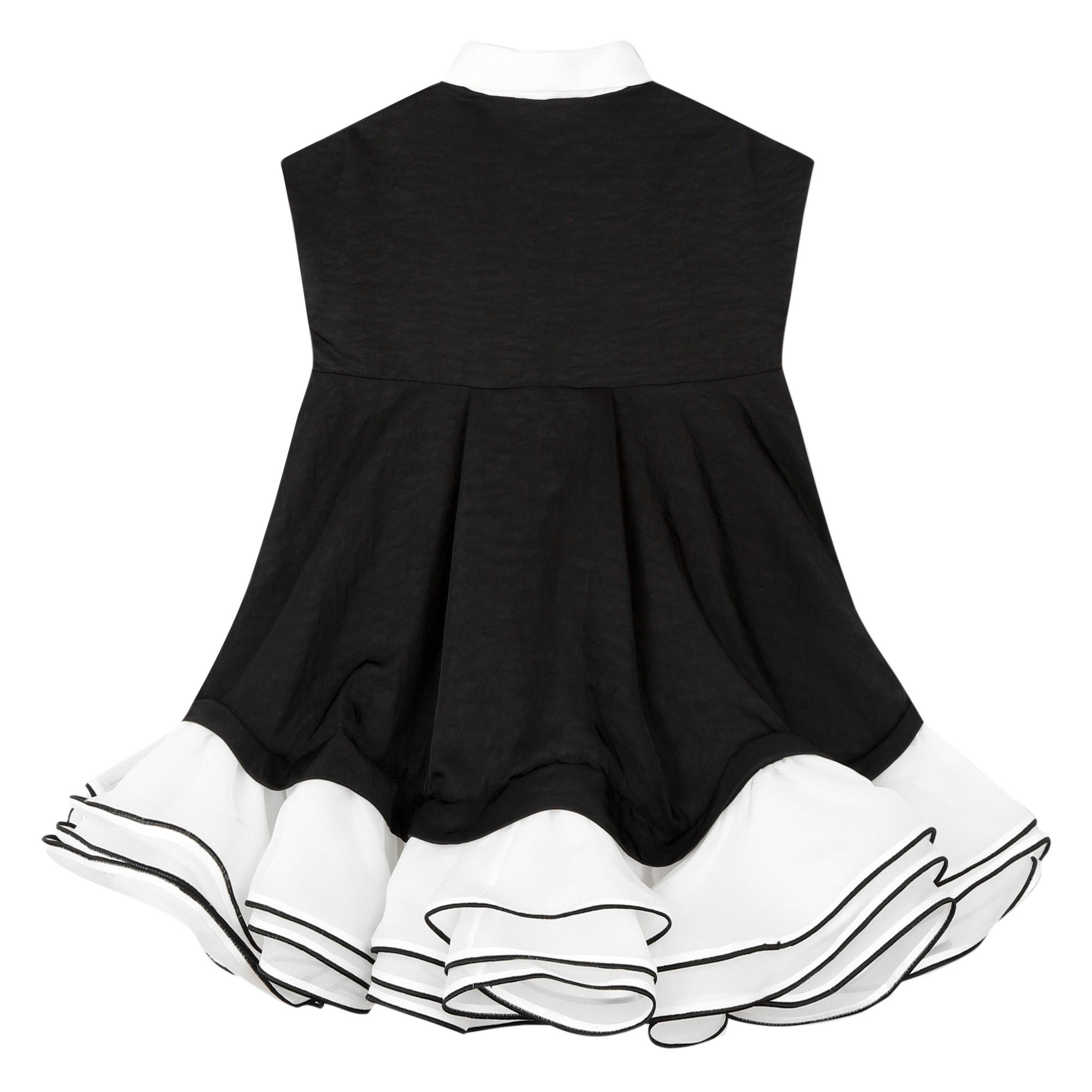 Karl Lagerfeld Black Ruffle Classic Dress Bimbo